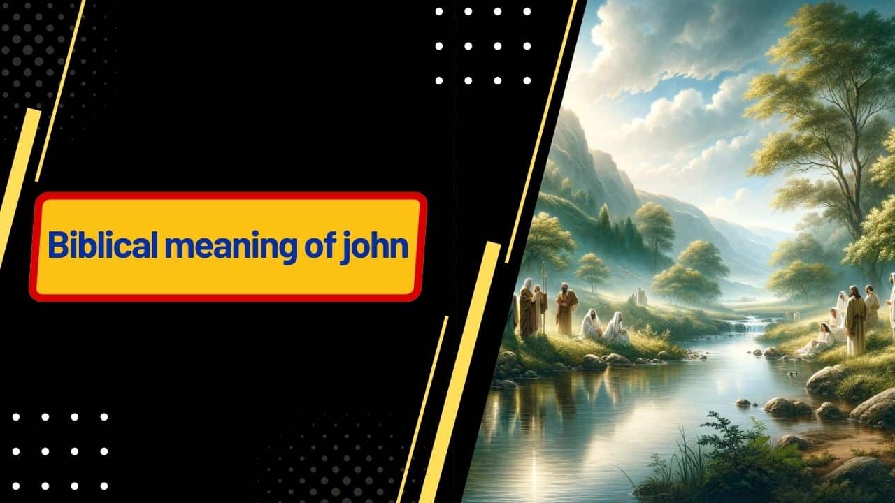 Biblical meaning of john